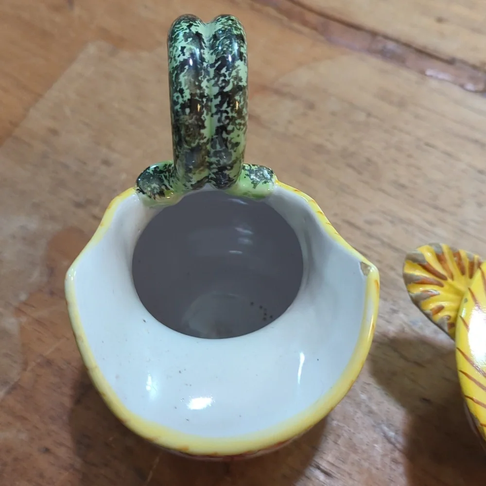 Mid Century Italian Majolica Milk And Sugar - Picture 2 of 15